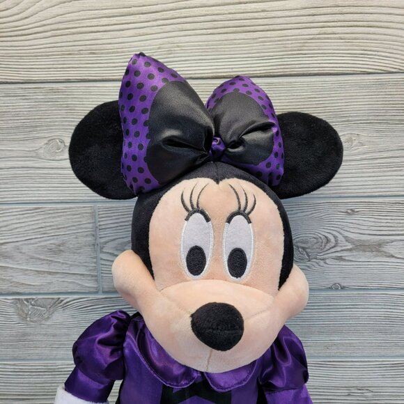 Disney Minnie Mouse Greeter Halloween Plush Standing Doll Vampire Witch‎ Costume - Picture 2 of 16